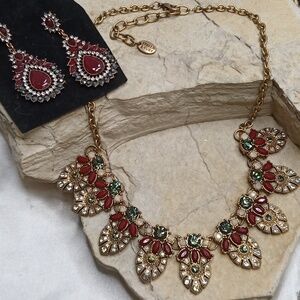 Stella & Ruby necklace and matching colors earrings